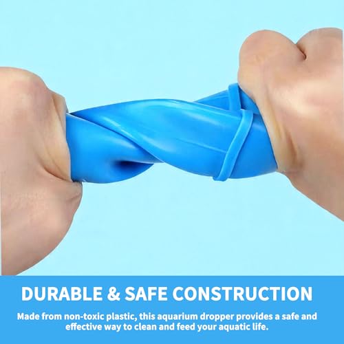 2 Pack Aquarium Gravel Cleaner Siphon, Manual Fish Tank Waste Remover Pipette, Handheld Aquarium Siphon Pump for Cleaning Fish Tank Sand, Debris
