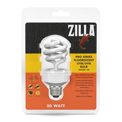 Zilla Fluorescent Coil Bulb Desert 20 Watts - size: 20 Watts, style: Desert