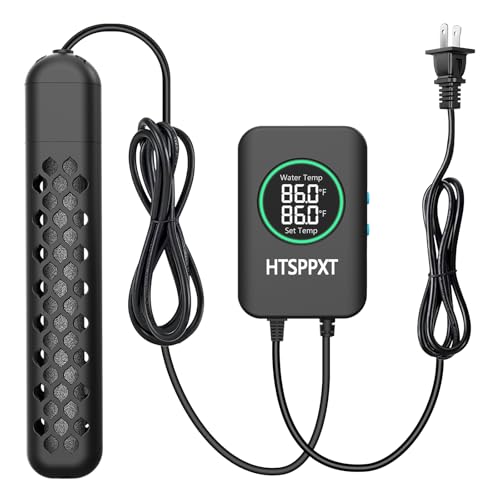 Aquarium Heater, 100W/200W/300W/500W Adjustable Fish Tank Heater with Intelligent Digital LED Controller, Overheating and Out of Water Protection for Freshwater and Saltwater Tanks - size: 300W for 40-75 Gallon