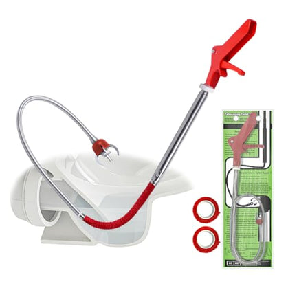 Toilet Auger Drain Snake Cleaner Tool,50" Toilet Snake Clog Remover Tool | Upgraded Grabber Unclogger Tool,Stainless Steel Telescoping Rod for Pick/Grab Objects Clogged in Toilet Pipes/Drain - style: 50inch Toilet Grabber Tool
