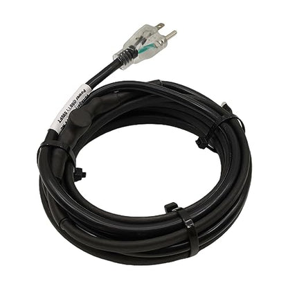 Pipe Heating Cable Thermostat 100-120V Anti-Freeze Kit 11.8ft | Self-regulating, energy-saving, plug-in design, for outdoor water pipes, easy installation, durable - style: 11.8ft