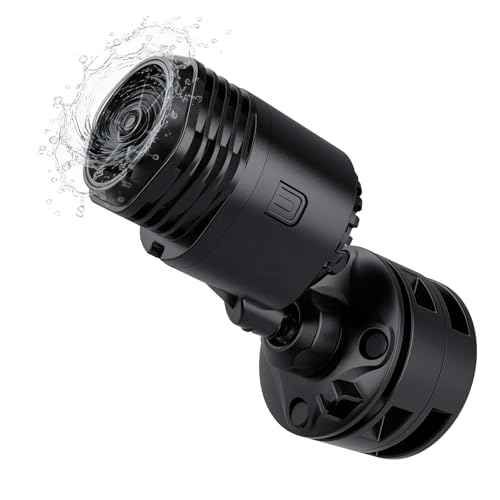 hygger Aquarium Wave Maker 4W 750GPH Submersible Water Circulation Pump with Magnetic Base, Quiet Rotating Powerhead for 5-15 Gallon Freshwater & Saltwater Tanks - size: S