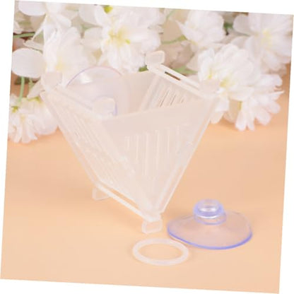 Acrylic Large Feeder Cup Automatic Fish Tank Feeder Worm Feeding Dish for Shrimp and Large Fish Aquarium Supplies