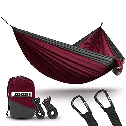 Double Hammock by Bear Butt - color: Maroon / Charcoal