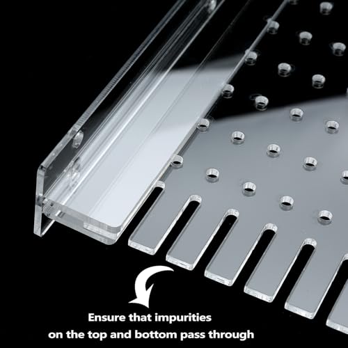 Aquarium Divider Clear 10/15/20 Gallon Fish Tank Divider with Suction Cups (10 Gallon) - size: 10 Gallon