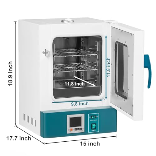 PioneerWorks Lab Incubator 20L RT 0-65℃ Incubator Scientific Digital Incubator PID Temperature Control, Microbiological Laboratory Incubator for Culture Seed Medical Science Germination