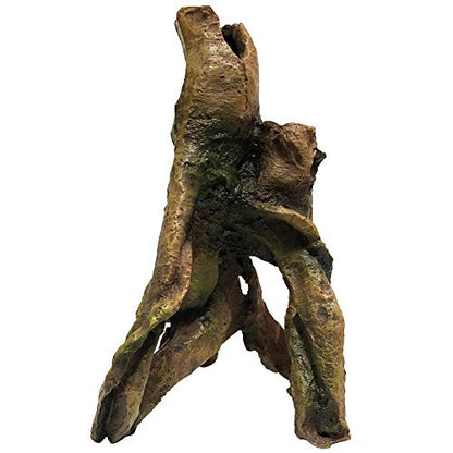 SLOCME Aquarium Resin Wood Trunk Ornament - Lifelike Driftwood Decor,Betta Fish or Other Pets Can Swim Through The Branches