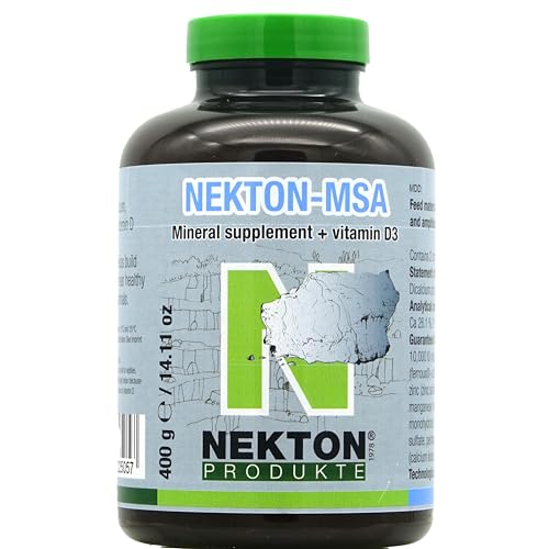Nekton-MSA Mineral Supplement + D3 for Birds and Reptiles 400g / 14.11oz | Change Size to 400g / 14.11oz - size: 400g / 14.11oz