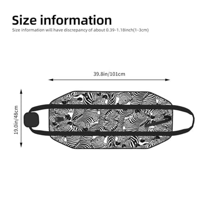 AMRANDOM Firewood Carrier, Zebra Black And White Heavy Duty Log Carrier for Firewood, Wood Carrier with Handles - color: Color1022