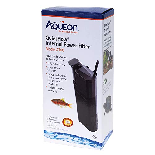 Aqueon Quietflow Internal Power Filter,Black - size: 1 Count (Pack of 1)