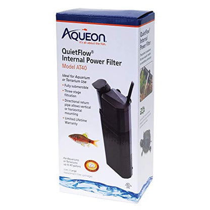 Aqueon Quietflow Internal Power Filter,Black - size: 1 Count (Pack of 1)