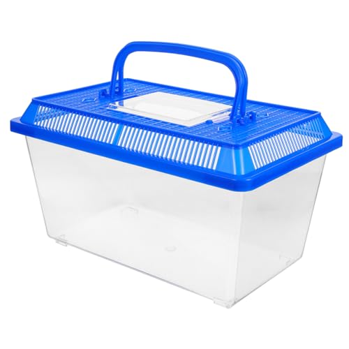 Household Turtle Habitat Tank Reptile Transport Box for Feeding and Observation Turtle Aquarium