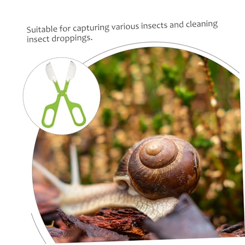 YARNOW Aquarium Cleaning Clip Reptile Feeding Tool Plastic Scoop for Terrarium Maintenance