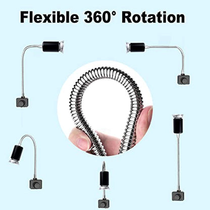 Reptile Heat Lamp, UVA UVB Light for Aquarium Turtle Tank, with 2 * 50w Basking Bulb and 360° Swivel Clamp Stand for Tortoise, Snake, Frog, Lizard, Cockatoo, Chameleon. Halogen, Yellow Light - color: Lamp Holder B+2 Bulbs