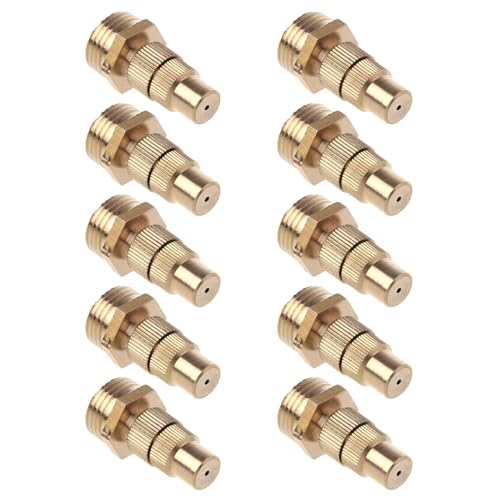 1/2" Adjustable Spray Misting Nozzles Brass Spray Head Agricultural Irrigation Atomizer Tool for Landscapings Gardenings