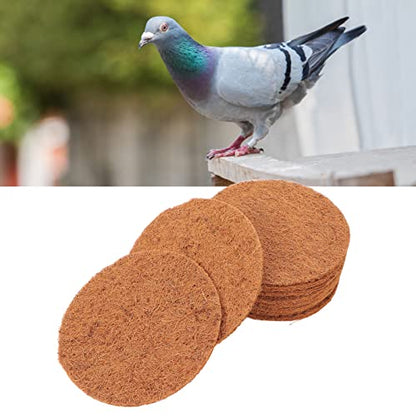 Buachois 10Pcs Bird Nesting Mat Coconut Fiber Adjustable Breathable Pad for Birds | bird nesting mat coconut fiber adjustable breathable nesting pad for birds pigeons reptiles