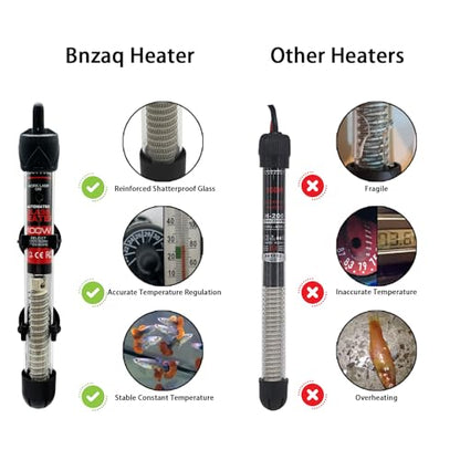 Fish Tank Aquarium Heater - Adjustable Temperature Submersible Thermostat Heater,25W/50W/100W/150W/200W/300W - size: 100W