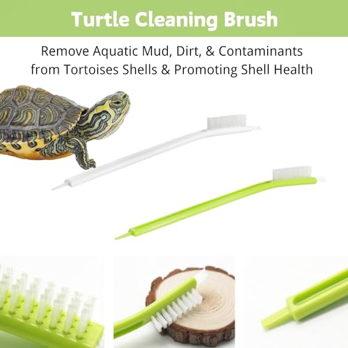 4 Pack Turtle Cleaning Brush Remove Aquatic Mud Dirt Contaminants from Tortoises Shells Promoting Health Tank Accessories Aquarium Cleaning Tools Kit (4PC)