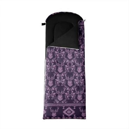 Erosebridal Death Head Moth Sleeping Bags Adults Cold Weather Bohemian Aztec Camping Blanket Hiking Sleeping Wrap Sleep Bag - color: Purple Rustic Deer