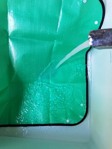 RESTCLOUD Indoor Plant Repotting Mat Potting Tray, Poo Poo Platter for Butterfly Cage, 19.6 x 19.6 Inches, Green, Set of 2 - size: 19.6 x 19.6 Inches Set of 2