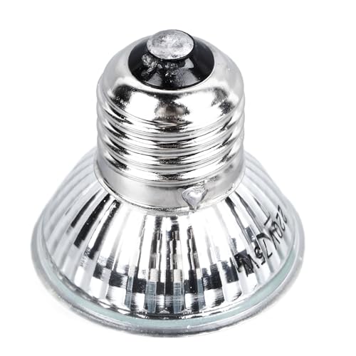 75W Reptile Heat Lamp Basking Light Bulb Energy Efficient Safe Calcium Vitamin D Lighting for Turtles Lizards Terrarium