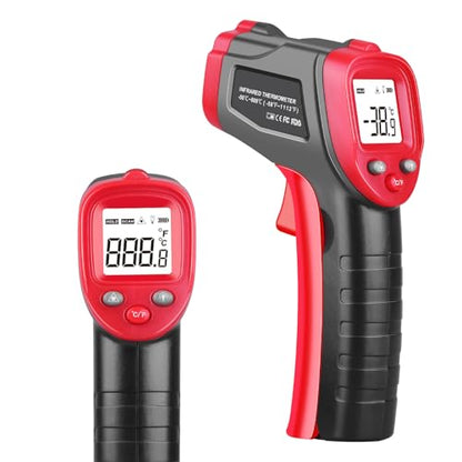 Infrared Thermometer Gun, Non-Contact Laser Thermometer Temperature Gun -58℉～1112℉, Adjustable Emissivity Temp Gun Thermometer, Temperature Measurement Gun for Cooking, BBQ, Pizza Oven - color: 1112℉/600℃