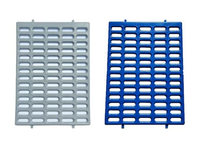 Saguaro Acres Rabbit and Small Animal Cage Resting Mat for Wire Floored Cages 2 Pack (Blue & Gray) - color: Blue & Gray