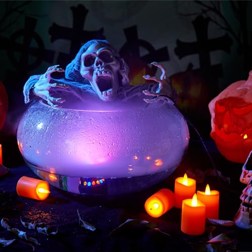 AGPTEK 12 LED Mist Maker Water Fountain Pond Fog Atomizer Air Humidifier, Ideal For Indoor or Outdoor Fountains, Water Feature Use.