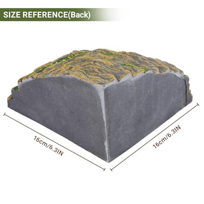 Reptile Hideout Cave - Bearded Dragon Rocks Tank Decor | Resin rock hideout provides a natural shedding aid and secure sanctuary, perfectly sized for bearded dragons.