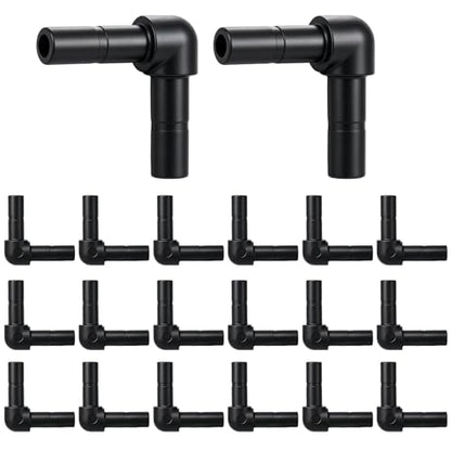 20 Pack 1/4" Push to Connect Fittings Elbow Connectors | Reptile Mister System 1/4" Quick Connect Fittings,Reptile Mister Fittings for Aquarium,Vivarium,Irrigation System - size: 20 Pack 1/4" Elbow-B