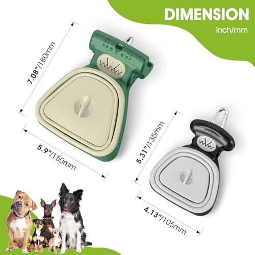 SUPERDESIGN Portable and Versatile Pet Poop Scooper, Ideal for Walking Traveling and Camping with Small and Large with CLeash Clip and Garbage Bag Bin Dogs Poop Scooper Small - color: Black, size: Small