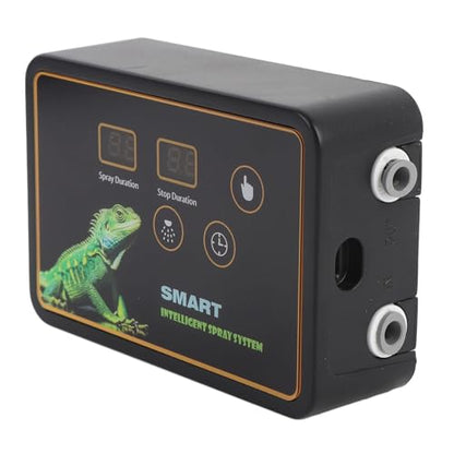 Rainforest Timer Misting System for Reptiles – Quiet Touch-Control Reptile with Nozzles, DC 5V Power, US Plug, Compatible with Bearded Dragons, Geckos & Snakes