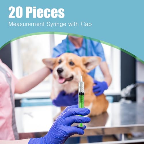 TrelaCo 20 Pack 10ml Oral Syringes with Cap for Liquid Plastic Syringe Without Needle Measuring Dispensing Tools Individually Sealed for Pets Feeding Lab Sample Injection(Green) - size: Green
