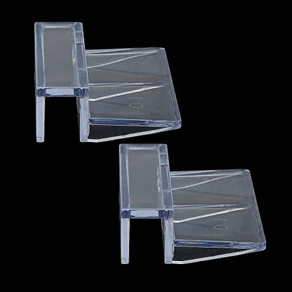 Aquarium Glass Cover Clips 10mm 8Pcs Universal Clear Acrylic for Fish Tank | Clear acrylic lid clips for 10mm glass cover. Universal for fish tanks and aquarium,Easy install, rustproof, durable.
