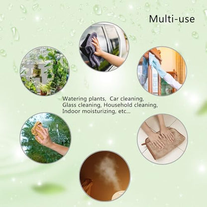 Plant Mister Glass Spray Bottle - 3 PCS 13oz Green Adjustable Nozzle | Reusable, For Indoor Plants, Gardening, Cleaning, Hair Care, Household Use