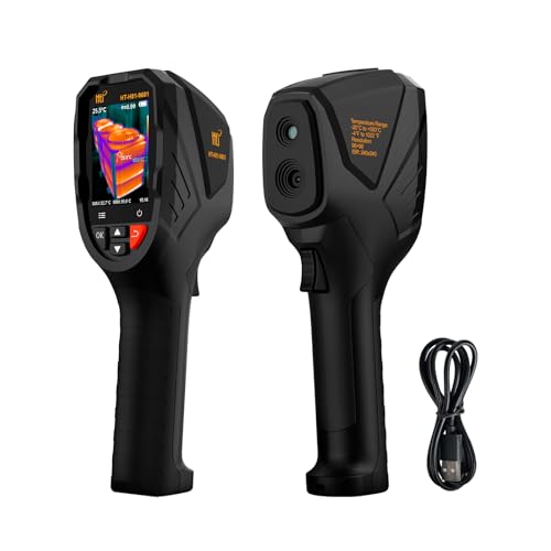 Thermal Imaging Camera, 240×240 IRS, 25Hz, -4°F–1022°F | Adjustable Emissivity, 50° Wide Field of View, Fixed Focus Design, USB Image Export, Home & HVAC Inspection