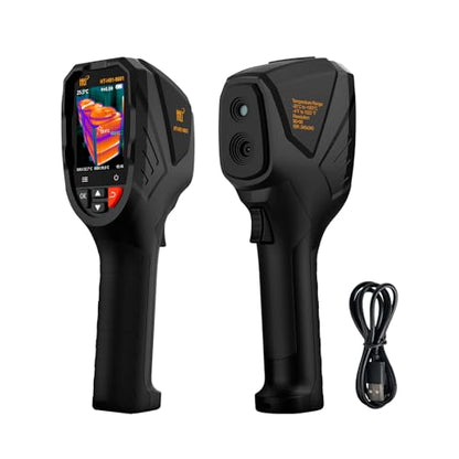 Thermal Imaging Camera, 240×240 IRS, 25Hz, -4°F–1022°F | Adjustable Emissivity, 50° Wide Field of View, Fixed Focus Design, USB Image Export, Home & HVAC Inspection