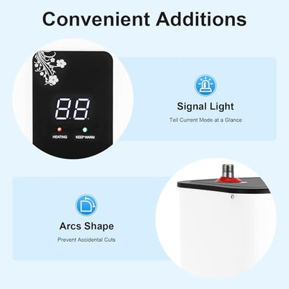 Small Tank Water Heater Electric, 2 Gallon Mini Under Sink Water Heater, 110V Tankless Water Heater Electric, 1500W Point of Use RV Water Heater for Rv Trailer (Top Outlet) - style: Top Outlet