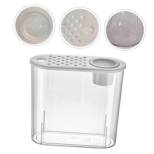Happyyami Transparent Plastic Tank Small Aquarium for Home Decoration Multi-Functional Fish Breeding Box Cover for Turtles and Reptiles