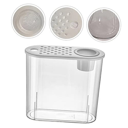 Happyyami Transparent Plastic Tank Small Aquarium for Home Decoration Multi-Functional Fish Breeding Box Cover for Turtles and Reptiles