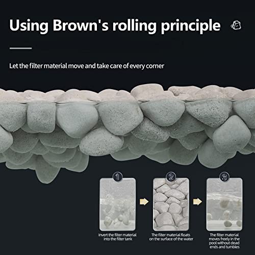 Aquarium Biological Filter Media, Floating Ceramic Bio Media | UPETTOOLS Aquarium Biological Filter Media, Floating Ceramic Bio Media - size: Floating Ceramic Bio Media