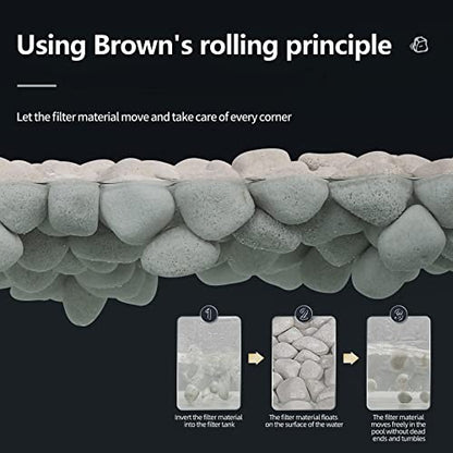 Aquarium Biological Filter Media, Floating Ceramic Bio Media | UPETTOOLS Aquarium Biological Filter Media, Floating Ceramic Bio Media - size: Floating Ceramic Bio Media
