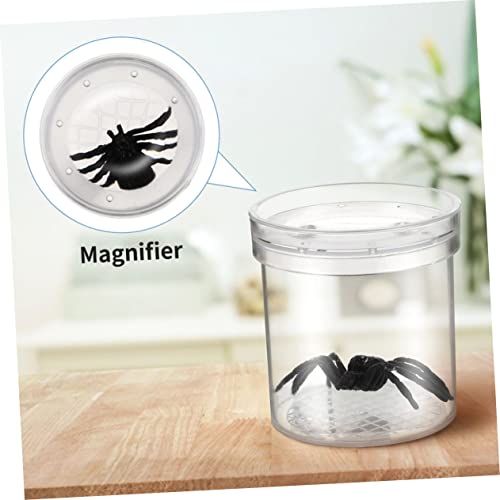 BESTOYARD Portable Insect Observation Cup Magnifying Glass Multi-Function Critter Feeding Box for Boys and Girls Small Magnifying Container for Insects and Butterflies