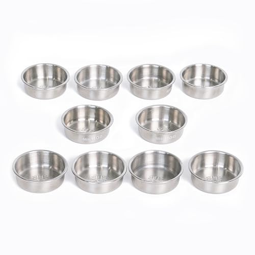 Lizard Gecko Feeding Ledge Holder, with 0.5oz Stainless Steel 10Cups | Gecko Feeding Ledge, Non-Suction Cup, with Stainless Steel Cups, Reptile Food Bowls Water Dish,Lizard Accessories Supplies