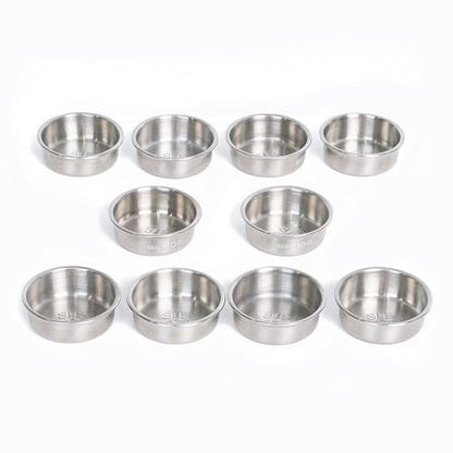 Lizard Gecko Feeding Ledge Holder, with 0.5oz Stainless Steel 10Cups | Gecko Feeding Ledge, Non-Suction Cup, with Stainless Steel Cups, Reptile Food Bowls Water Dish,Lizard Accessories Supplies