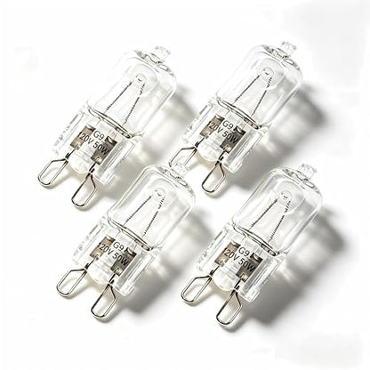 4 Pack Reptile Terrarium HeatLamps Mini Halogen Bulb, G9 50 Watts | Mini Halogen Bulb for Bearded Dragon Gecko Turtle Lizard - color: 4 Pack