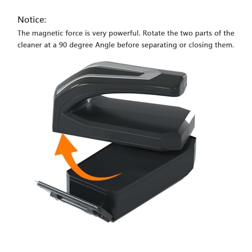 Carefree Fish Aquarium Super Powerful Magnetic Cleaner with 4 Algae Scrapers for Glass Fish Tank Magnet Brush Floating S+(Plus) - size: S