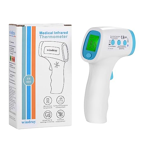 Baby Thermometer for Infants and Fever,No Touch Instant Read Digital Infrared Thermometer Gun with Fever Alarm, Touchless Kids Thermometer, Instant Accuracy Readings