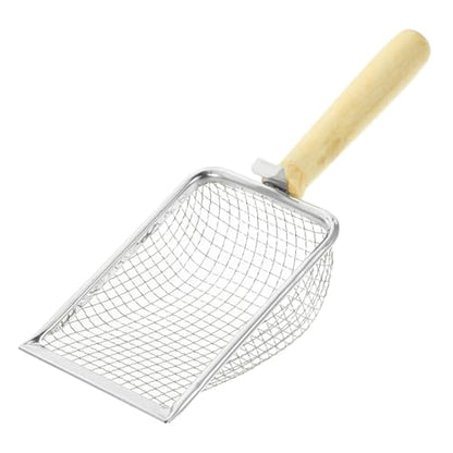 POPETPOP Cat Litter Scoop with Long Handle Reusable Reptile Waste Shovel Ergonomic Grip for Easy Cleanup for Cats and Reptiles Non Stick Design