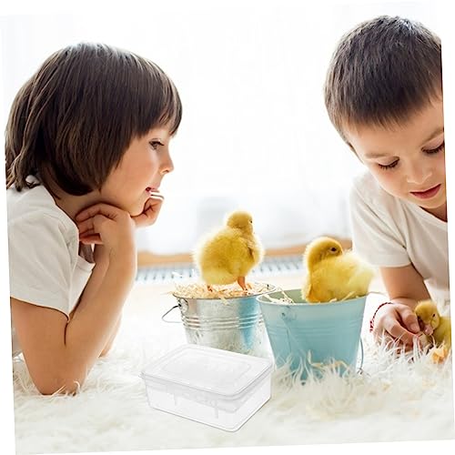 Happyyami Compartment Tray Hatching Box for Snakes Lizards and Other Reptiles Thermometer Lightweight and Portable Incubation